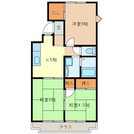 進峰マンションA棟の物件間取画像